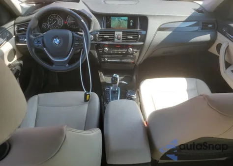 2016 BMW X3 xDrive28I z USA, uszkodzony, nr VIN 5UXWX9C57G0D76482